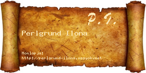Perlgrund Ilona névjegykártya